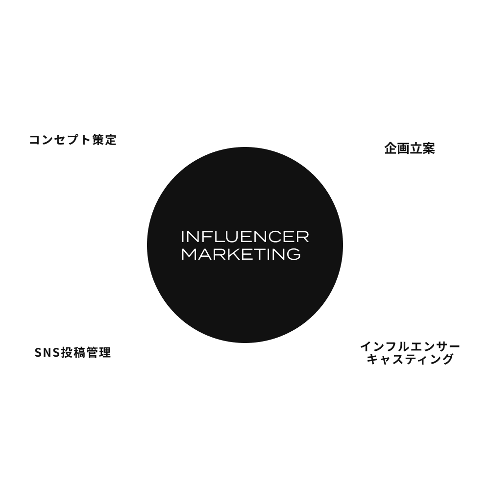 INFLUENCER MARKETING グラフ